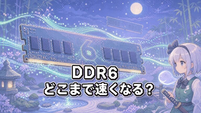 DDR6メモリの開発が本格始動！DDR4・DDR5と比べてどれくらい速くなるのか？