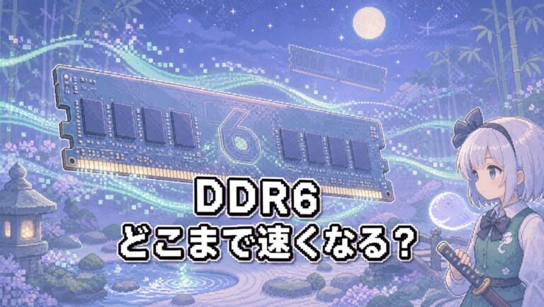 DDR6メモリの開発が本格始動！DDR4・DDR5と比べてどれくらい速くなるのか？