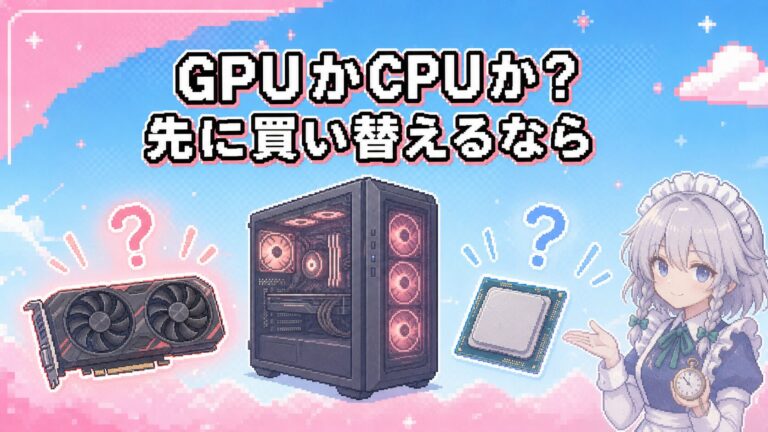 PCアップグレードはGPUとCPUどっちを優先すべき？目的別の選び方とボトルネック対策