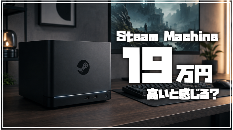 Steam Machine 19万円は高いのか？同等スペック自作PCとPS5 Pro・Switch 2で徹底価格比較