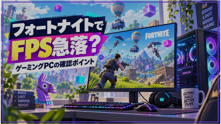 買ったばかりのゲーミングPCでfpsが急落する原因は？BTOの初期設定と確認すべきポイント